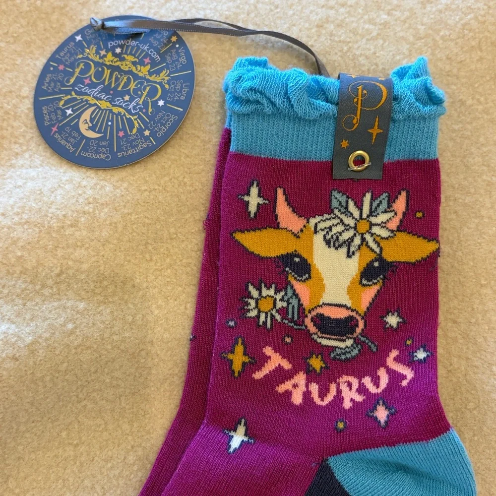 Powder Women's Taurus Socks - Pink and Blue